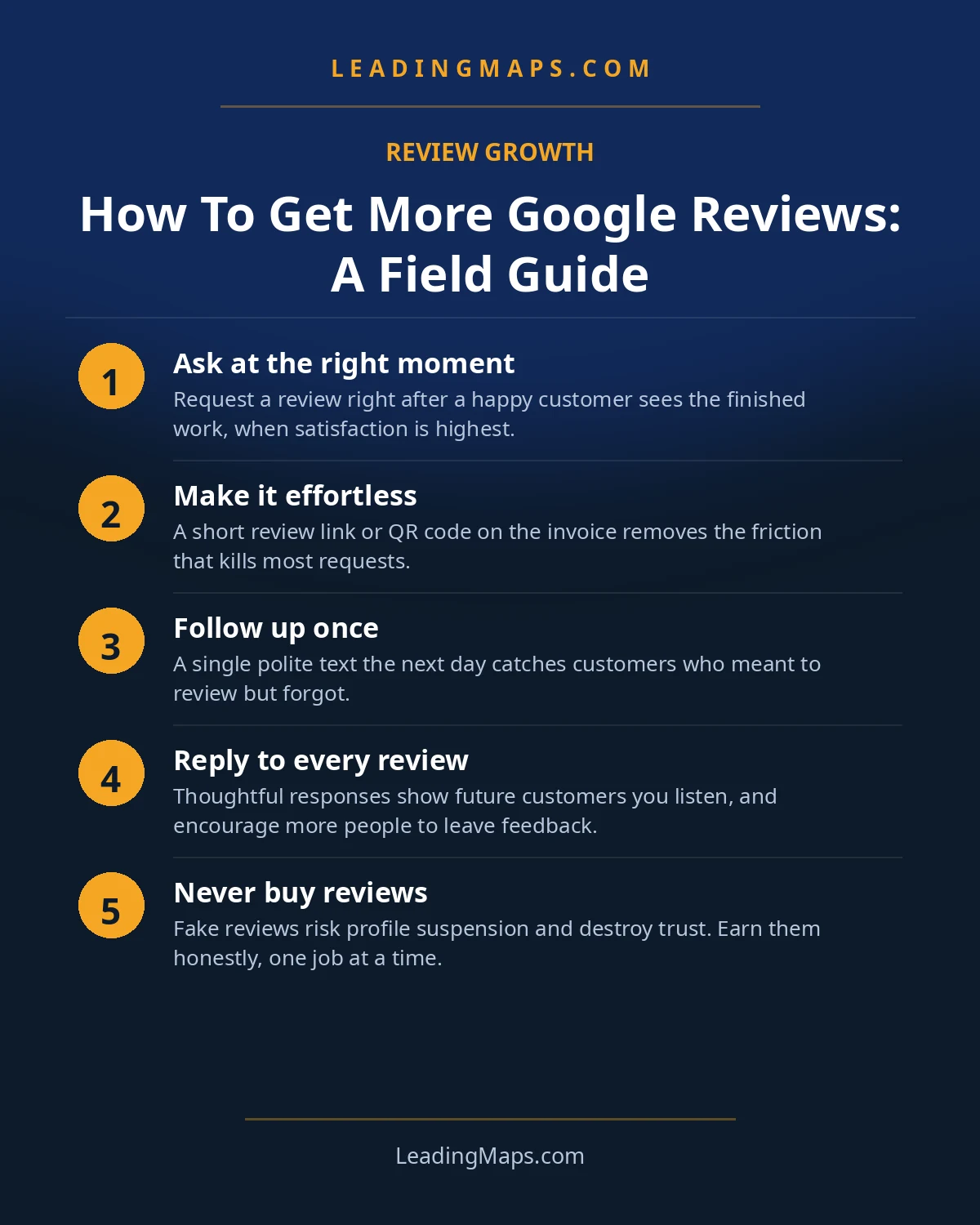 Infographic: How To Get More Google Reviews: A Field Guide