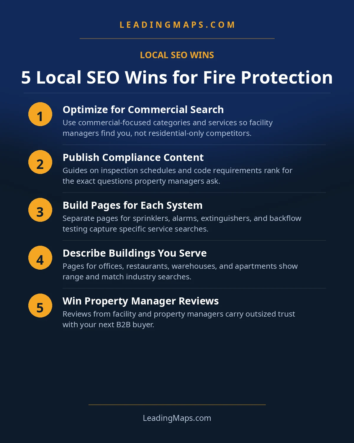 Infographic: 5 Local SEO Wins for Fire Protection
