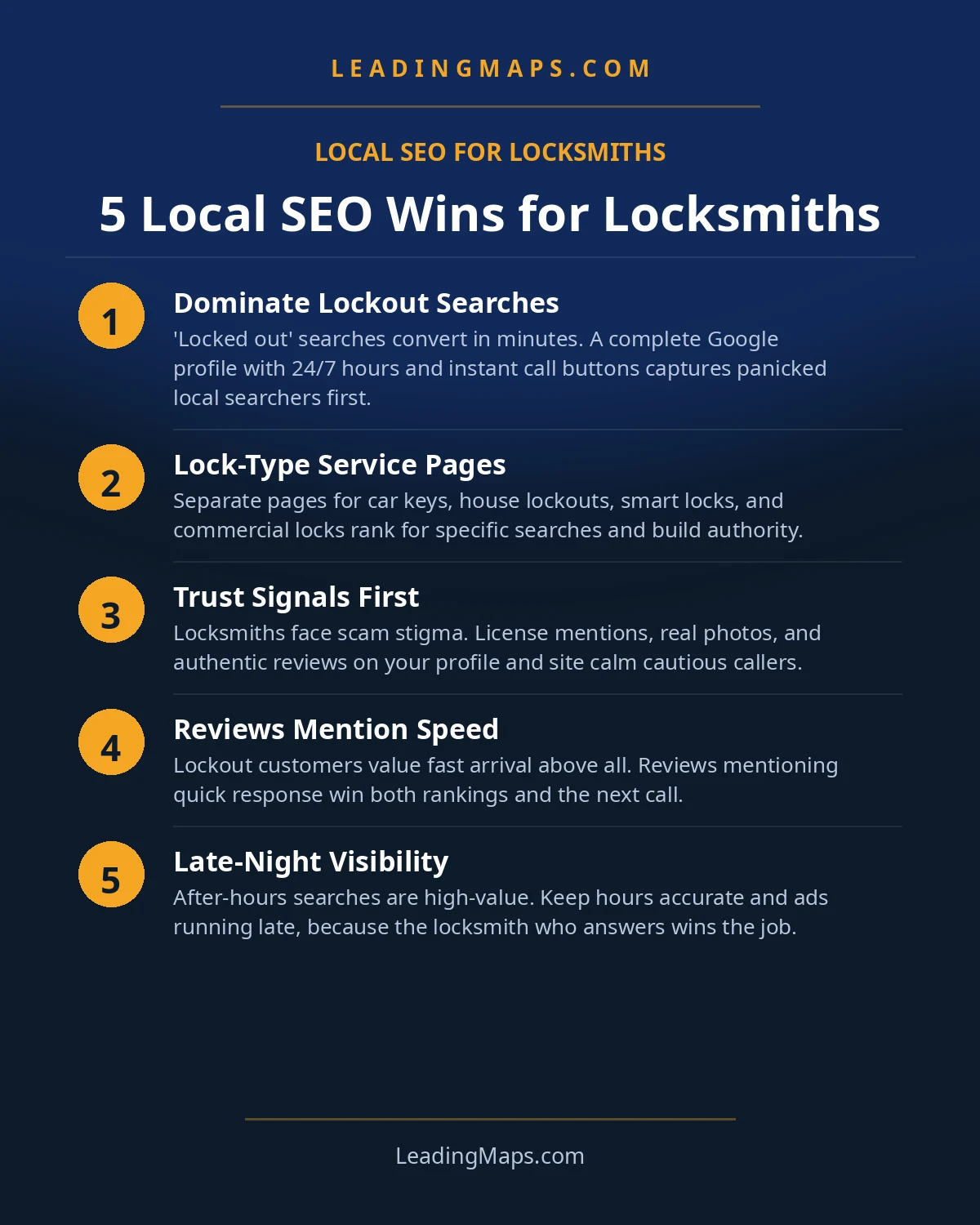 Infographic: 5 Local SEO Wins for Locksmiths