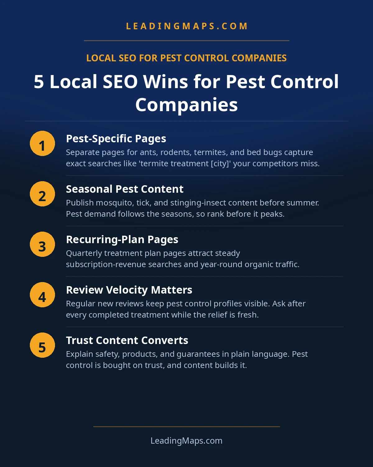 Infographic: 5 Local SEO Wins for Pest Control Companies