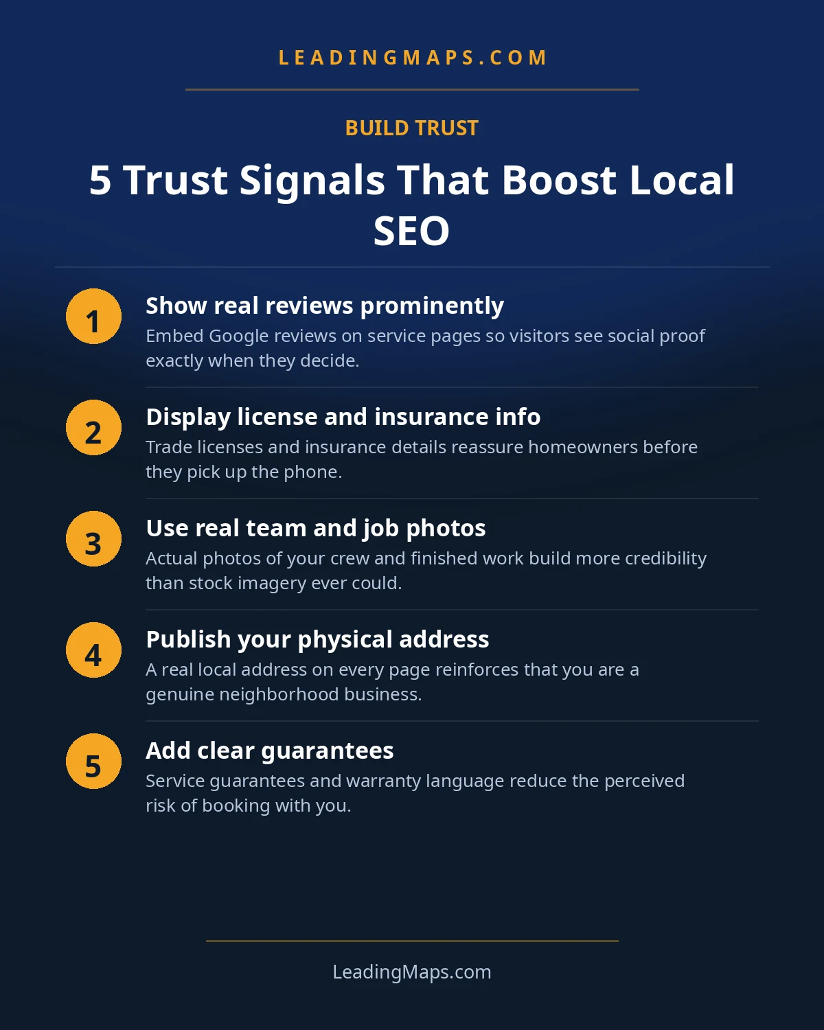 Infographic: 5 Trust Signals That Boost Local SEO